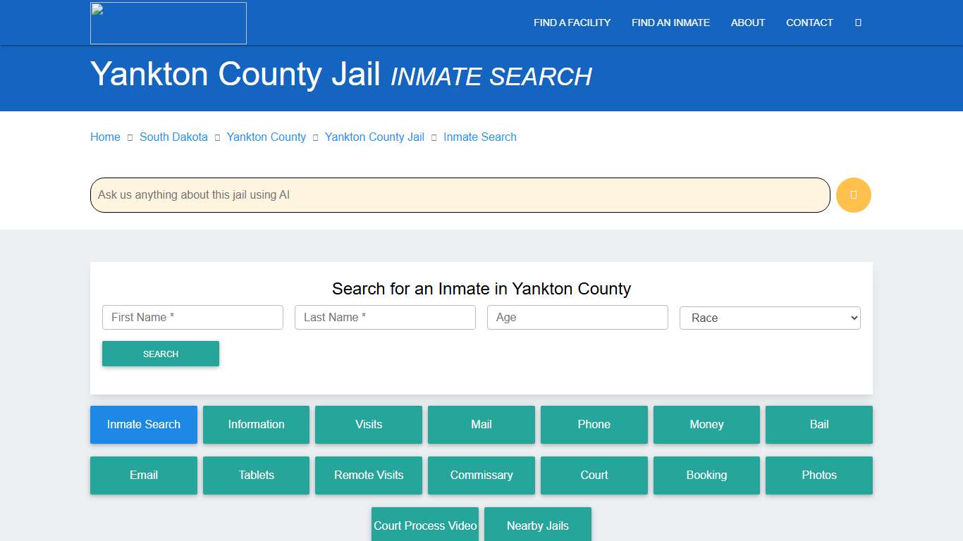 Yankton County Inmate Search & Roster Find Inmates SD
